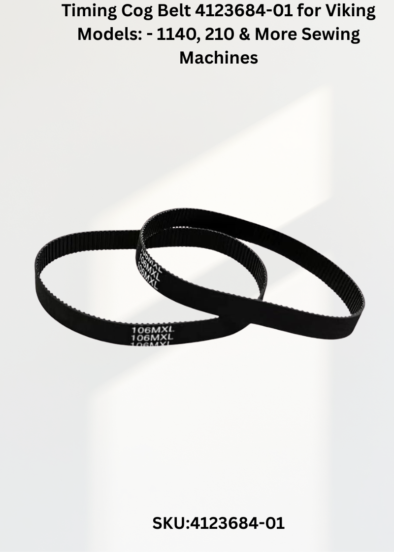 Timing Cog Belt 4123684-01 for Viking Models: - 1140, 210 & More Sewing Machines