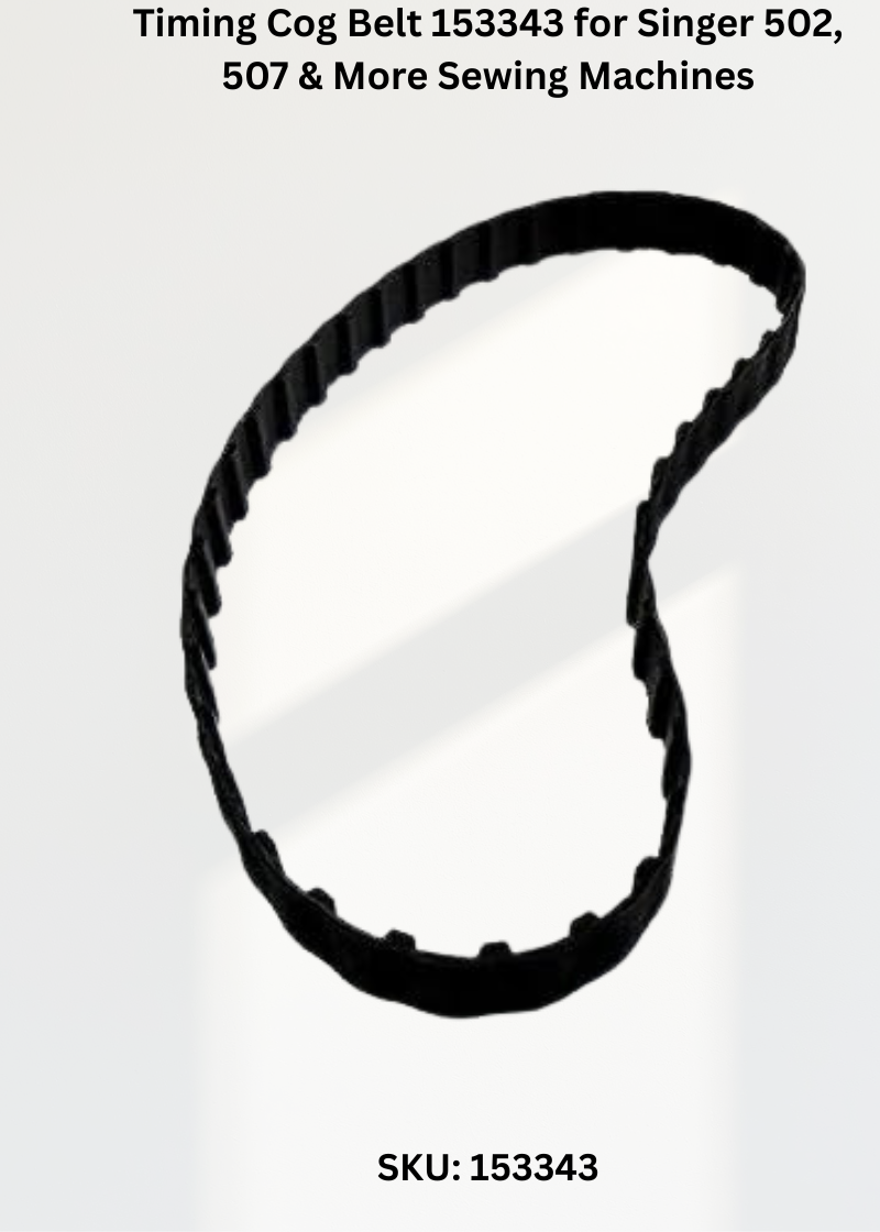 Timing Cog Belt 153343 for Singer 502, 507 & More Sewing Machines