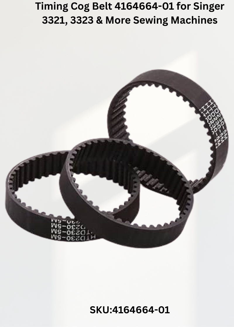 Timing Cog Belt 4164664-01 for Singer 3321, 3323 & More Sewing Machines