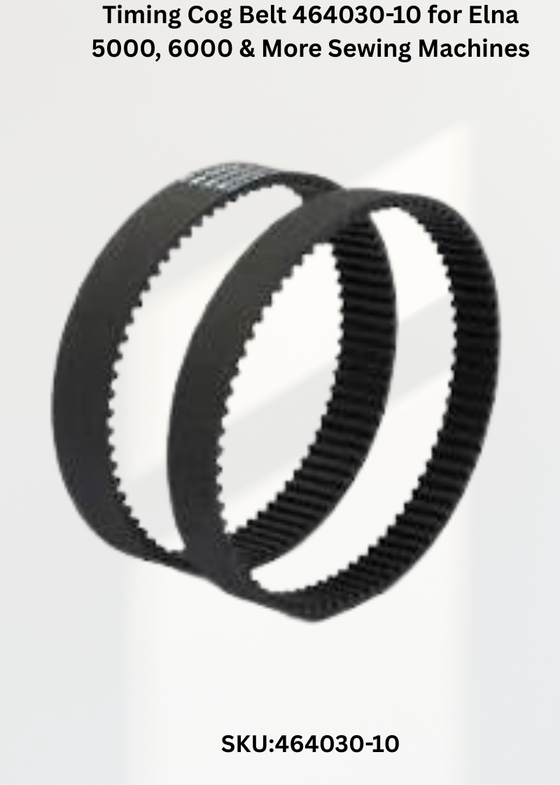Timing Cog Belt 464030-10 for Elna 5000, 6000 & More Sewing Machines
