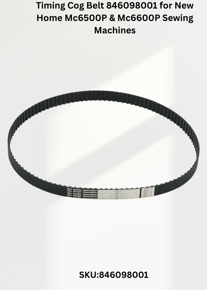 Timing Cog Belt 846098001 for New Home Mc6500P & Mc6600P Sewing Machines