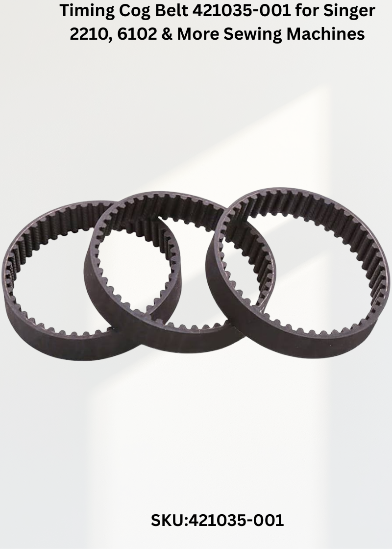 Timing Cog Belt 421035-001 for Singer 2210, 6102 & More Sewing Machines