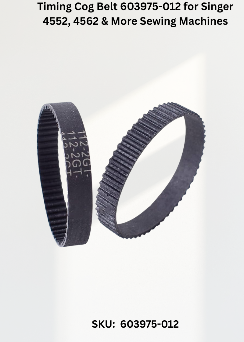 Timing Cog Belt 603975-012 for Singer 4552, 4562 & More Sewing Machines