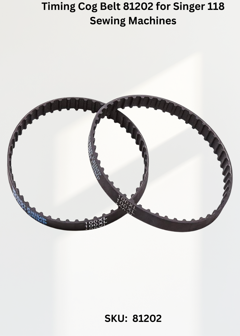 Timing Cog Belt 81202 for Singer 118 Sewing Machines