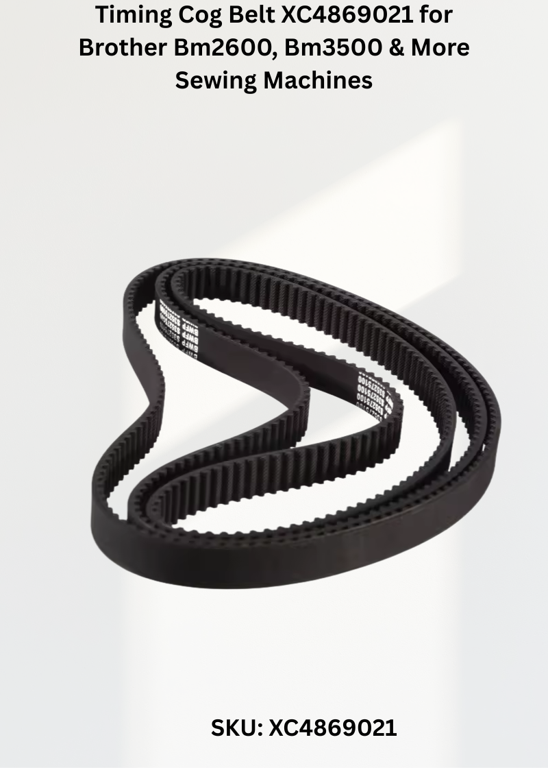 Timing Cog Belt XC4869021 for Brother Bm2600, Bm3500 & More Sewing Machines