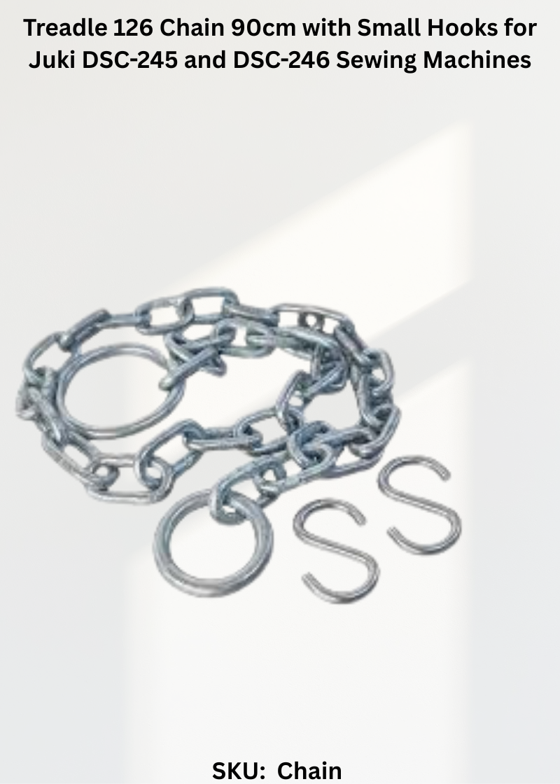 Treadle 126 Chain 90cm with Small Hooks for Juki DSC-245 and DSC-246 Sewing Machines