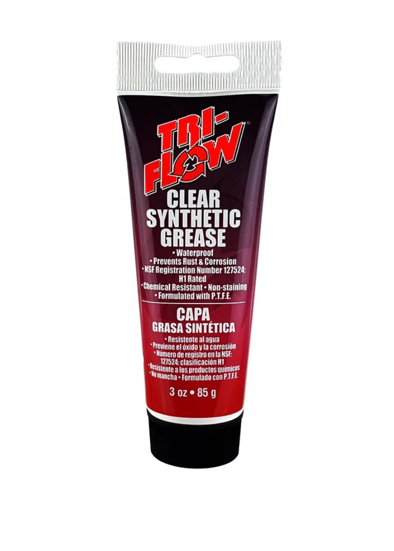 Tri-Flow Clear Synthetic Grease – 3 oz PTFE Lubricant #23004
