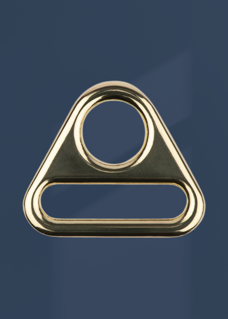 Triangle Rings Bag Hardware - 1" - 2/Pack - Gold