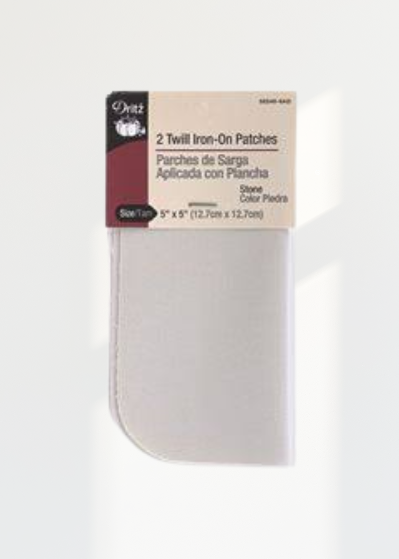 Twill Iron-On Patches (2 Ct) D55240-9AD — Size: 5" X 5" (12.7cm X 12.7cm)