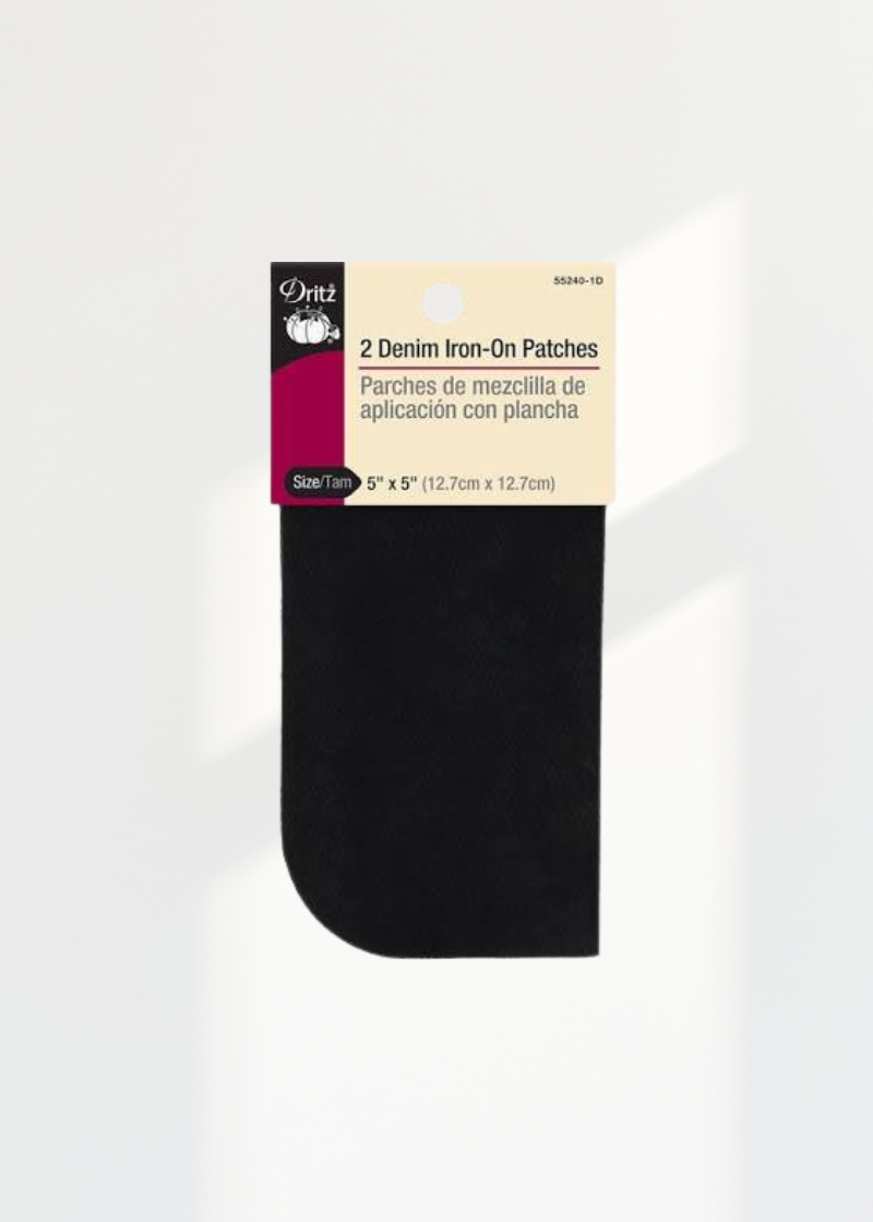 Twill Iron-On Patches, Black ( D55240-1 — Dritz Notions