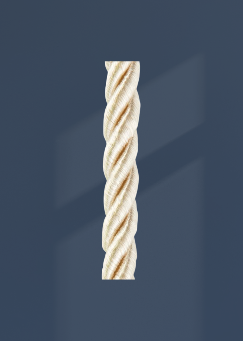 Twisted Cord Trim - 1/8" x 18 yds. - Oyster