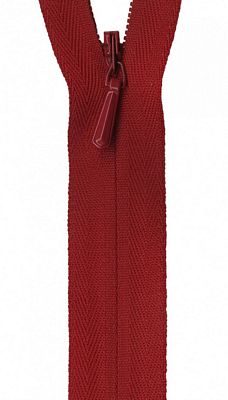 YKK art.314 Unique Invisible Zipper 14" Apple Red