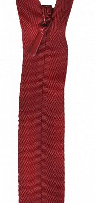YKK art.318 Unique Invisible Zipper 18" Cranberry