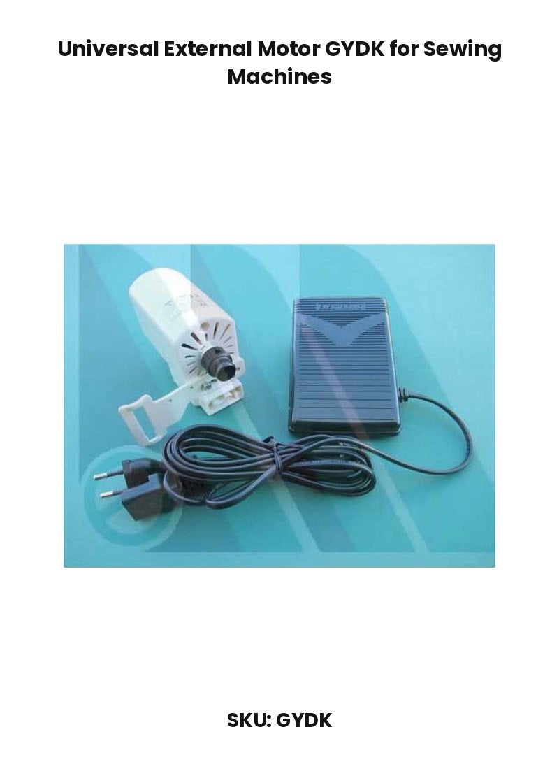 Universal External Motor GYDK for Sewing Machines