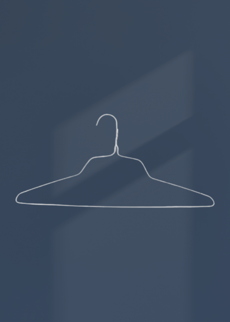 Universal Metal Shirt Hangers - 18" Length/ 14.5 Gauge - 100/Box - White