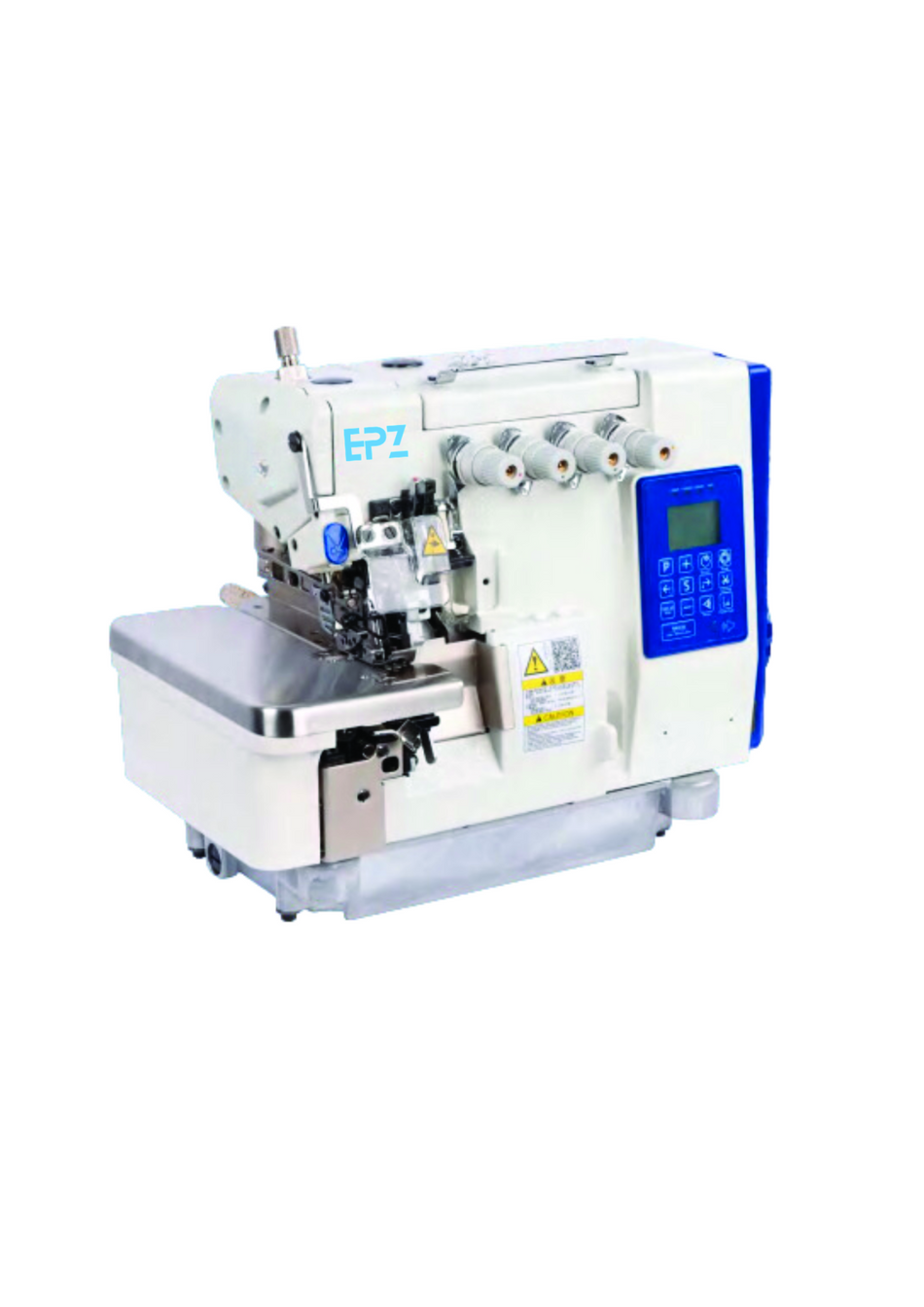 Computerized direct drive 5 thread overlocks sewing machine