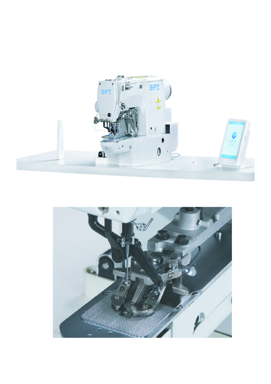 Electronic bar tacking/button attaching