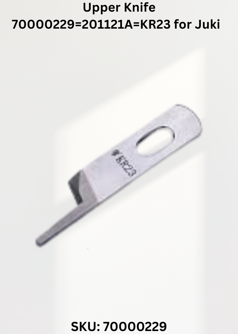 Upper Knife 70000229=201121A=KR23 for Juki MO-6500S, Juki MO-6500 and Juki 6800 Sewing Machines