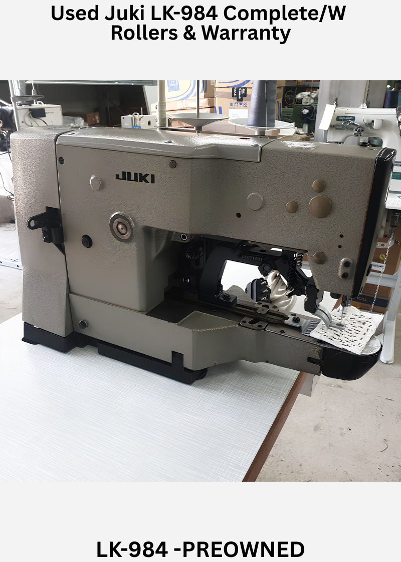 Used Juki LK-984 Complete/W Rollers & Warranty