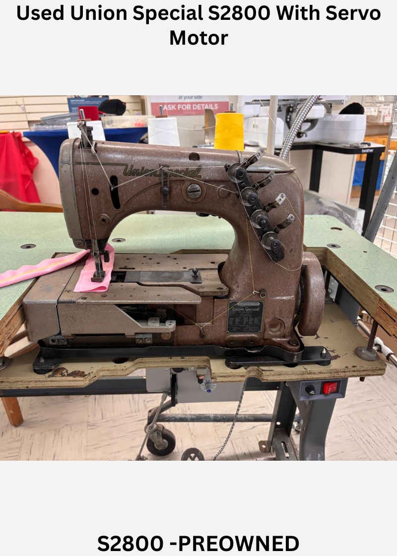 Used Union Special S2800 With Servo Motor