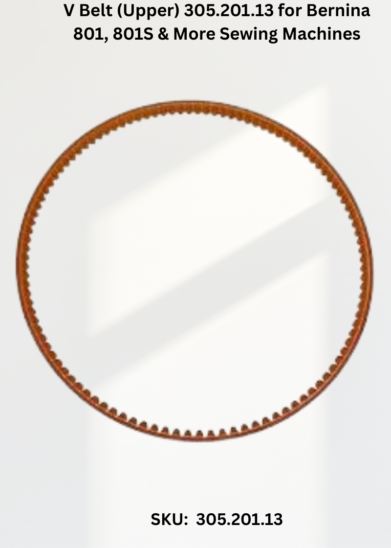 V Belt (Upper) 305.201.13 for Bernina 801, 801S & More Sewing Machines