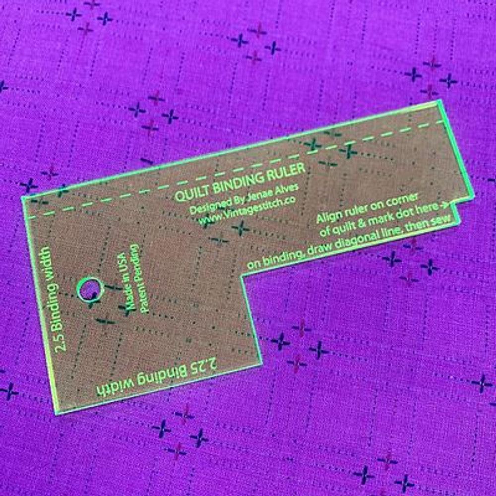 Vintage Stitch Quilt Binding Ruler