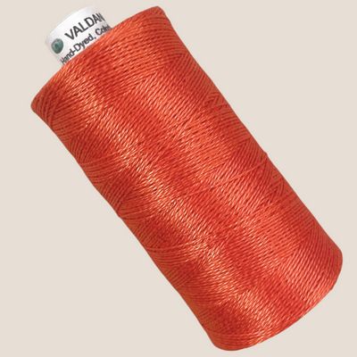 Valdani Perle Cotton - Peach Orange 300m 6ct