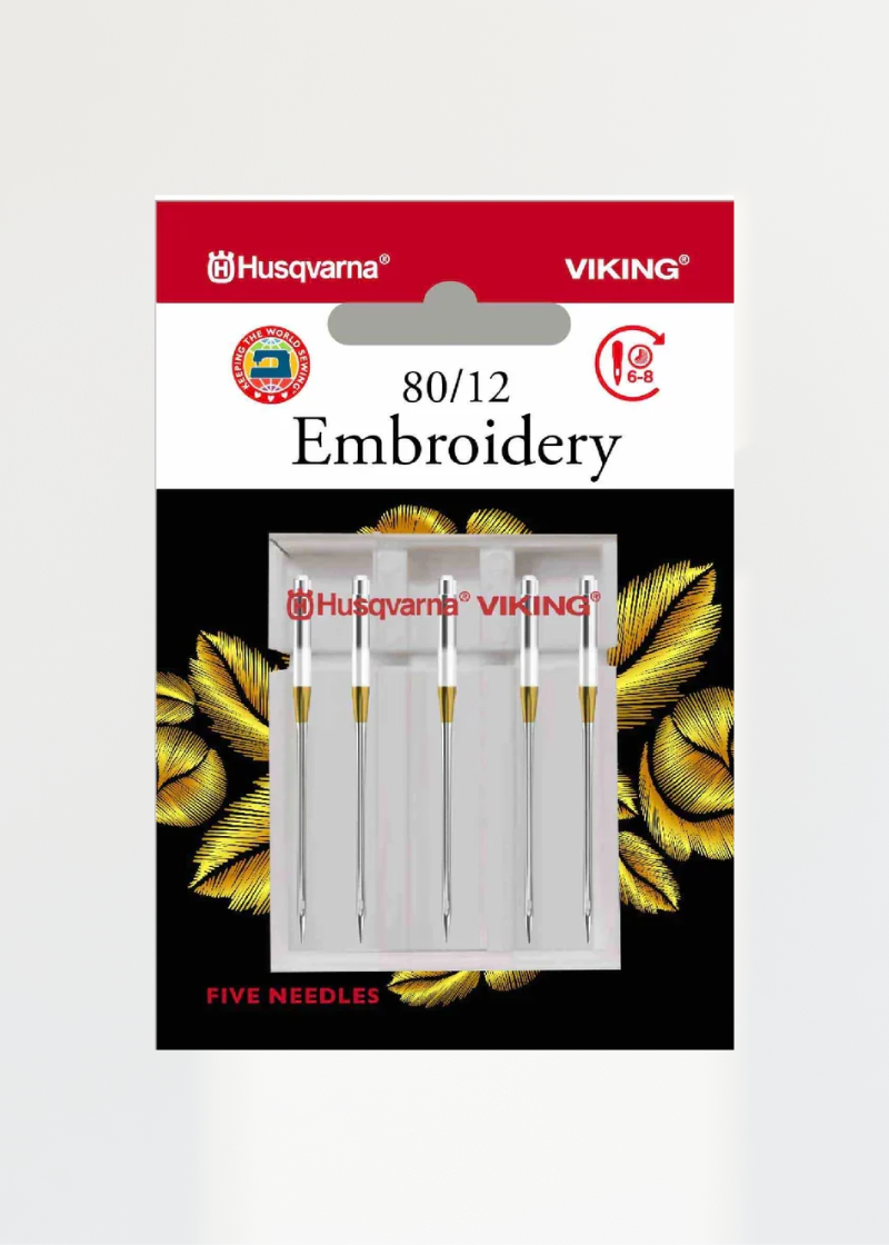 Viking Embroidery Sewing Machine Needles, 130/705H
