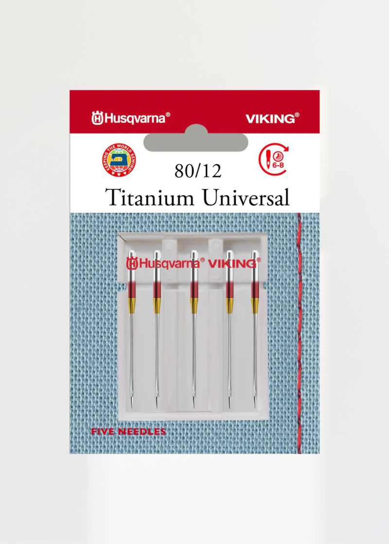 Viking Titanium Universal Sewing Machine Needles, 5-Pack 130/705H