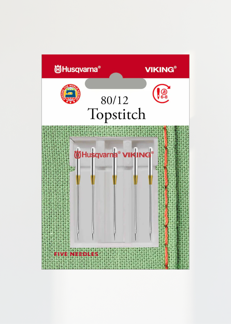 Viking Topstitch Sewing Machine Needles, 5-Pack 130/705H