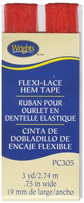 Wrights Flexi Lace Tape 3/4inx3yd Flame
