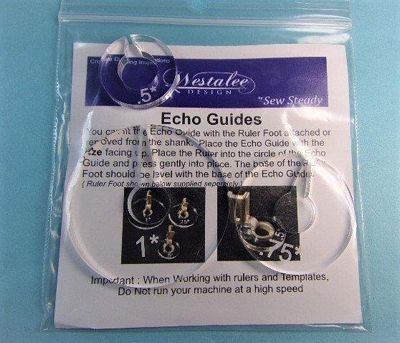 Sew Steady / Westalee Design Echo Guide for Ruler Foot 3-Pc Westalee Designs
