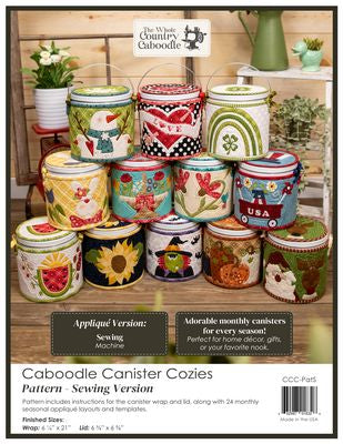 The Whole Country Caboodle Caboodle Canister Cozies Pattern - Sewing Version