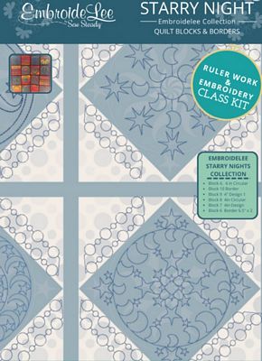 Sew Steady / Westalee Design Starry Night Class Kit Panel & Quilt Plan Only