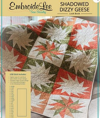 Sew Steady / Westalee Design EmbroideLee Shadowed Dizzy Geese Emb Collection