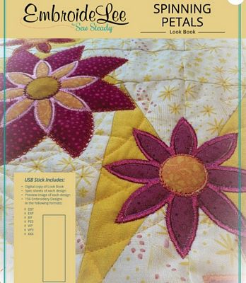 Sew Steady / Westalee Design EmbroideLee Spinning Petals Embroidery Collection