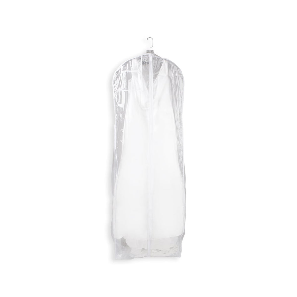 Vinyl Wedding Dress Garment Bag W/ 10" Gusset - 5.5 mil. - 24" x 72" - 12/Pack - White