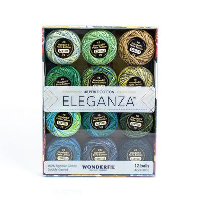 WonderFil Eleganza Variegated Pack- Meadow 12ct
