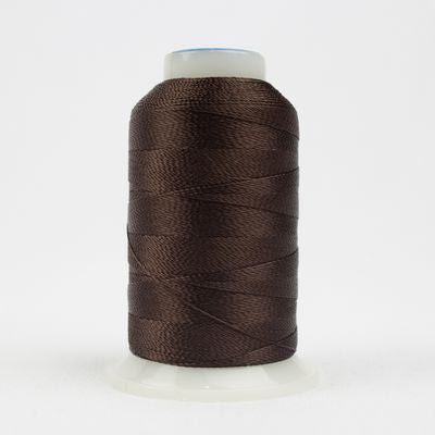 WonderFil Accent Solid-12wt 2ply Rayon 400m,5/bx Coffee Bean