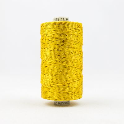 WonderFil Dazzle, 200 yard, 5/box, Sunny Yellow
