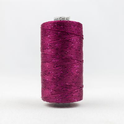 WonderFil Dazzle, 200 yard, 5/box, Raspberry