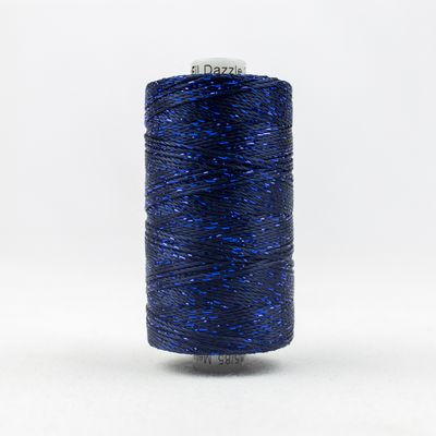 WonderFil Dazzle, 200 yard, 5/box, Midnight Blue