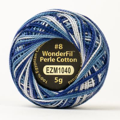 WonderFil Eleganza Variegated Thread 5g N8 Blizzard
