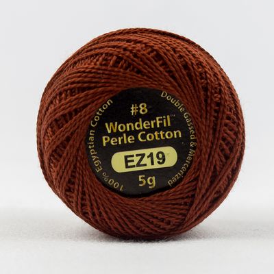 WonderFil Eleganza Solid #8, 5g ball, 5/box, Raked Leaves