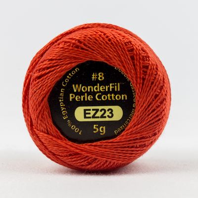 WonderFil Eleganza Solid #8, 5g ball, 5/box, Campfire