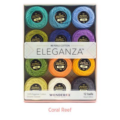 WonderFil Eleganza Pack in the Coral Reef Colorway