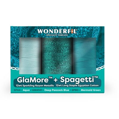 WonderFil Bernina Serger Pack 0124- Glamore Spagetti 3ct