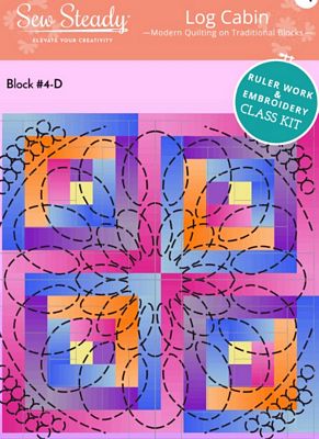 Sew Steady / Westalee Design Log Cabin 4D Quilt Kit - Longarm 6mm