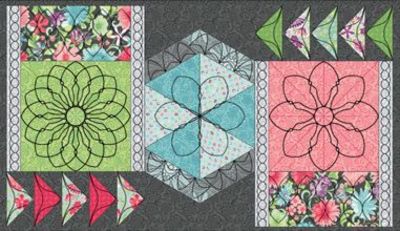 Sew Steady / Westalee Design Meadow Dance Beautiful Borders 4pc Set-Long Arm