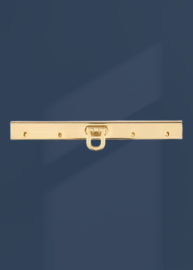 Wallet Bar Locks Bag Hardware - 4 1/2" - Gold